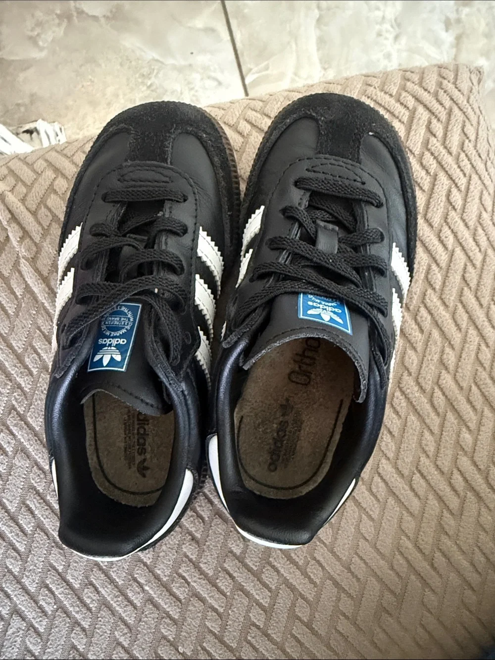 adidas Kids Samba Sneakers - Black and White